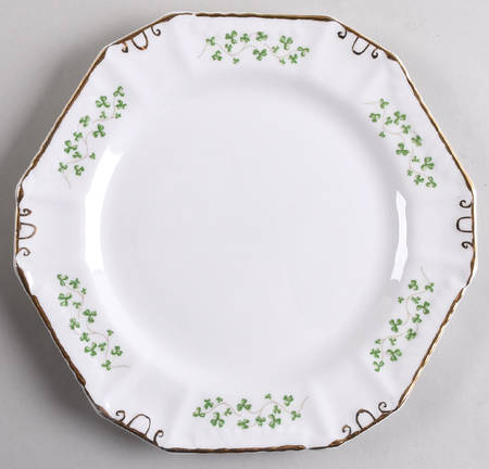 Shamrock Octagonal Cake Plate