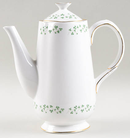 Shamrock Coffee Pot & Lid
