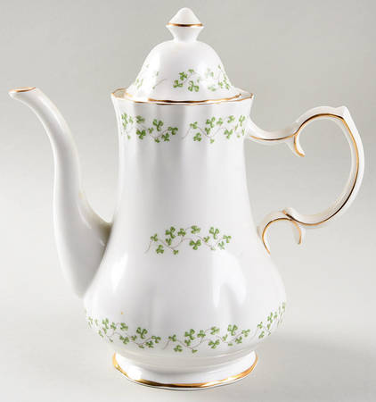 Shamrock Coffee Pot & Lid by Royal Tara