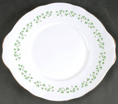 Shamrock Handled Cake Plate
