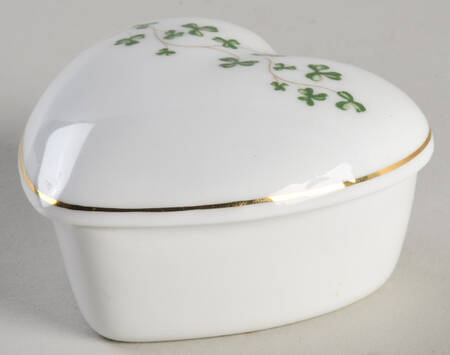 Shamrock 2" Heart Shape Box & Lid by Royal Tara