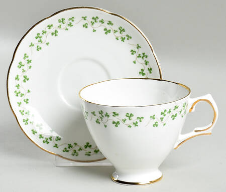 Shamrock Footed Cup & Saucer Set