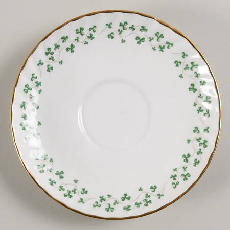 Shamrock Saucer for Flat Cup