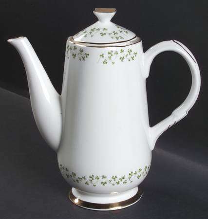 Shamrock Coffee Pot & Lid