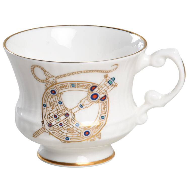 Tara Brooch (Smooth, Ribbed Rim) Demitasse Cup