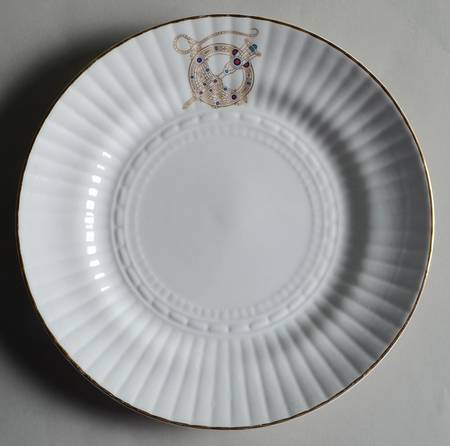 Tara Brooch (Smooth, Ribbed Rim) Salad Plate