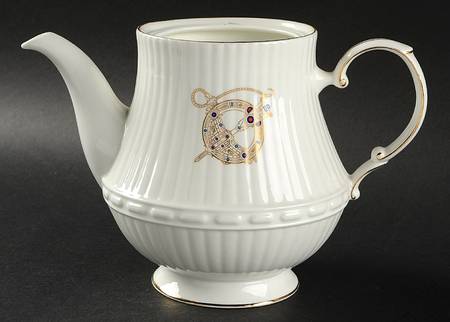 Tara Brooch (Smooth, Ribbed Rim) Teapot No Lid