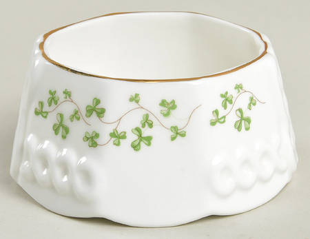 Trellis Shamrock (Ribbed, Fluted) Mini Open Sugar Bowl