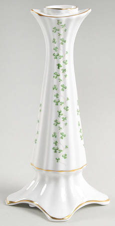 Trellis Shamrock (Ribbed, Fluted) 7" Candlestick
