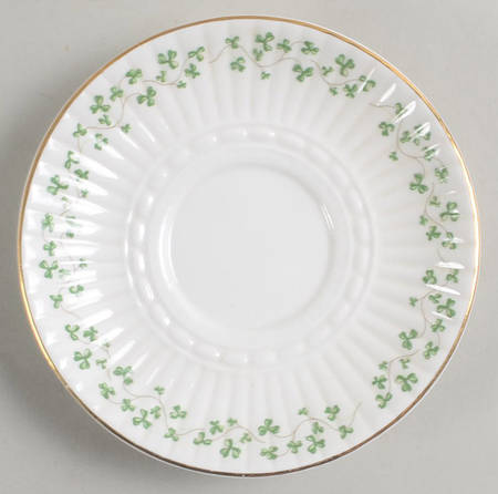 Trellis Shamrock (Ribbed, Fluted) Saucer for Footed Cup