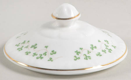Trellis Shamrock (Ribbed, Fluted) Lid for Biscuit Barrel