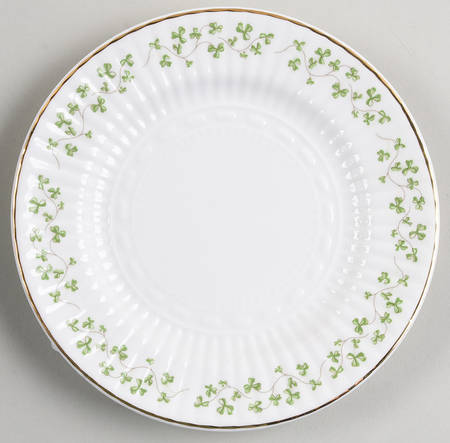 Trellis Shamrock (Ribbed, Fluted) Bread & Butter Plate