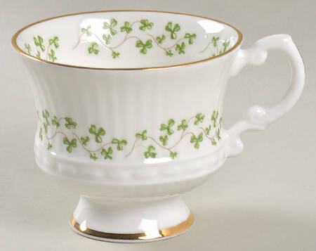 Trellis Shamrock (Ribbed, Fluted) Footed Cup