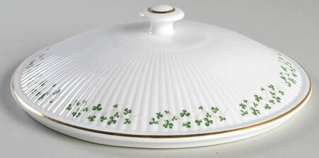 Trellis Shamrock (Ribbed, Fluted) Lid for Round Vegetable