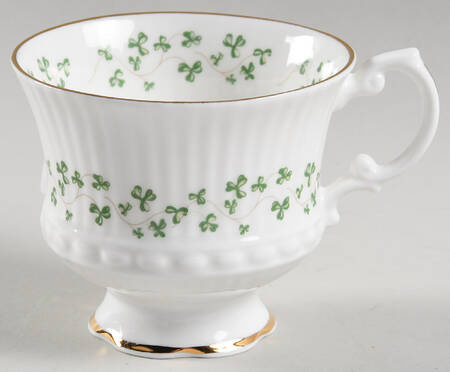 Trellis Shamrock (Ribbed, Fluted) Footed Cup