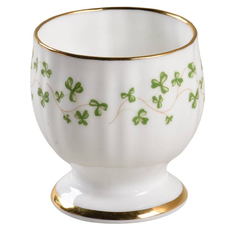 Trellis Shamrock (Ribbed, Fluted) Single Egg Cup