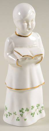 Trellis Shamrock (Ribbed, Fluted) Choir Boy Figurine