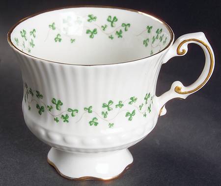 Trellis Shamrock (Ribbed, Fluted) Footed Cup