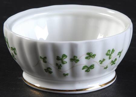 Trellis Shamrock (Ribbed, Fluted) Mini Sugar Bowl No Lid