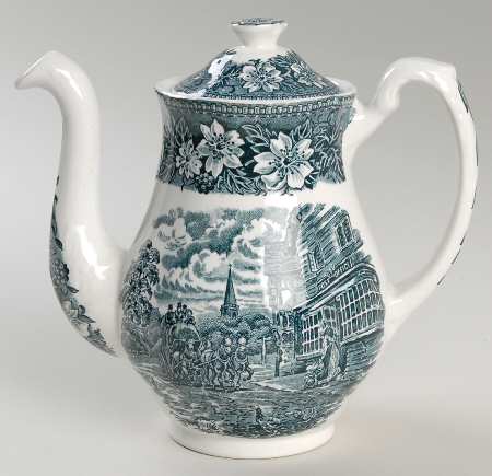 Coaching Taverns Blue Mini Coffee Pot & Lid