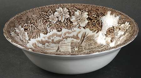 Coaching Taverns Brown Coupe Cereal Bowl