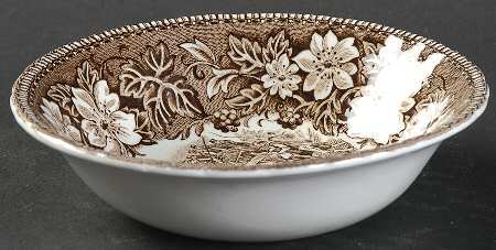 Coaching Taverns Brown Fruit/Dessert (Sauce) Bowl