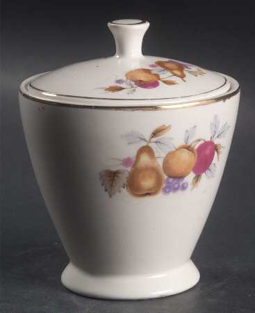 Autumn Fruit Sugar Bowl & Lid