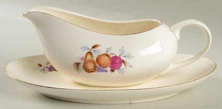 Autumn Fruit Gravy Boat & Underplate/Relish