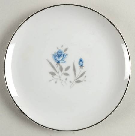Blue Rose Bread & Butter Plate