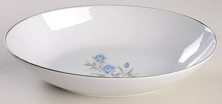 Blue Rose 10" Oval Vegetable Bowl