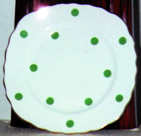 RVA2 Green Square Salad Plate