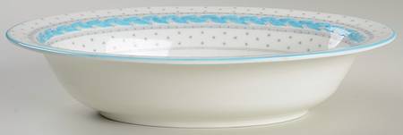 Alpine Blue Turquoise 10" Oval Vegetable Bowl