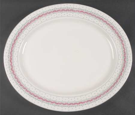 Alpine Pink 17" Oval Serving Platter