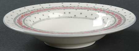 Alpine Pink Rim Fruit/Dessert (Sauce) Bowl