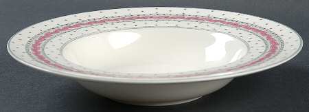 Alpine Pink Rim Soup Bowl