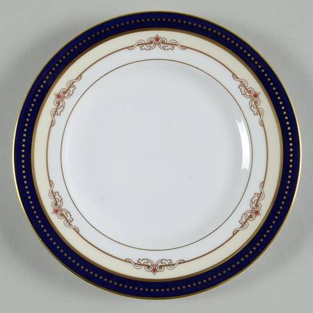 Ambassador Blue Bread & Butter Plate