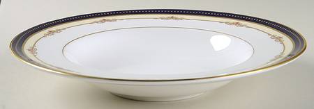 Ambassador Blue Large Rim Soup Bowl