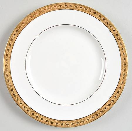 Ambassador Gold (White Background) Salad Plate