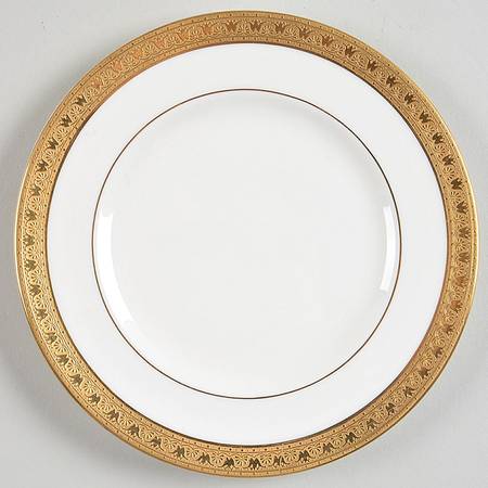 Ambassador Gold (White Background) Bread & Butter Plate