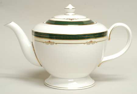 Ambassador Green Teapot & Lid