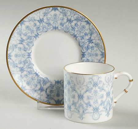 Aragon Flat Demitasse Cup & Saucer Set