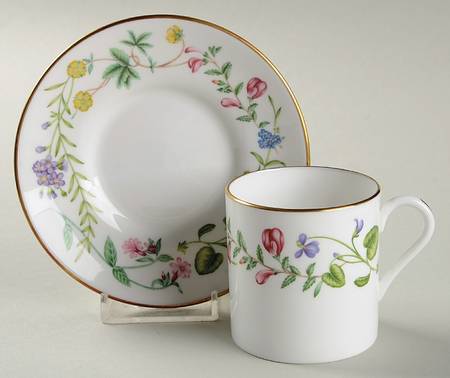 Arcadia Flat Demitasse Cup & Saucer Set