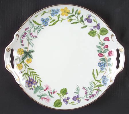 Arcadia Handled Cake Plate
