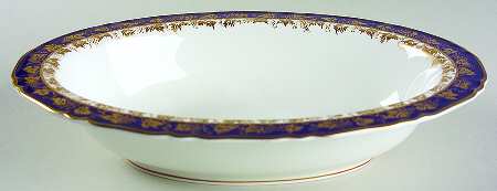 Arundel Blue (Scalloped) 10" Oval Vegetable Bowl