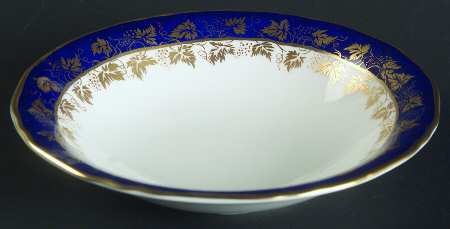 Arundel Blue (Scalloped) Fruit/Dessert (Sauce) Bowl