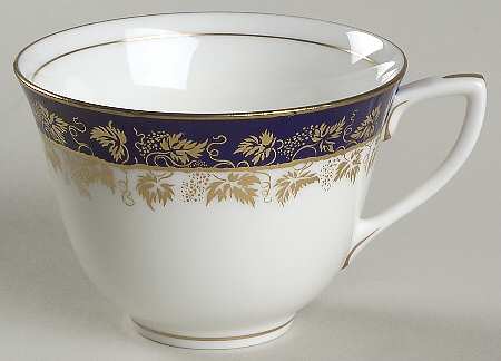 Arundel Blue (Scalloped) Flat Cup