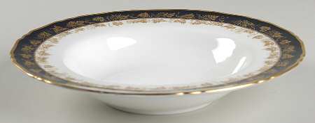 Arundel Blue (Scalloped) Rim Soup Bowl