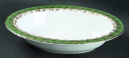 Arundel Green 10" Oval Vegetable Bowl