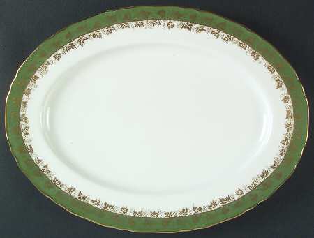 Arundel Green 13" Oval Serving Platter