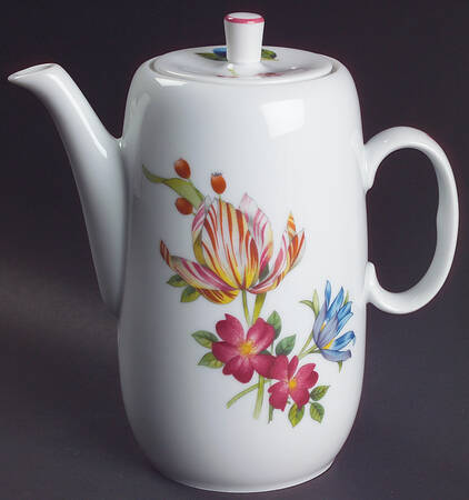 Ashford (Red Trim) Coffee Pot & Lid